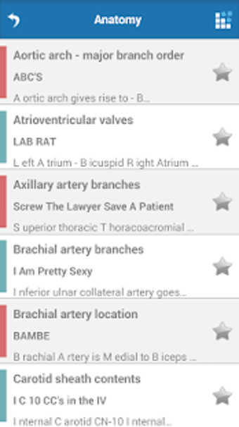 Image 2 for Cardiology Mnemonics