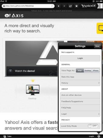 Image 0 for Yahoo Axis for iOS