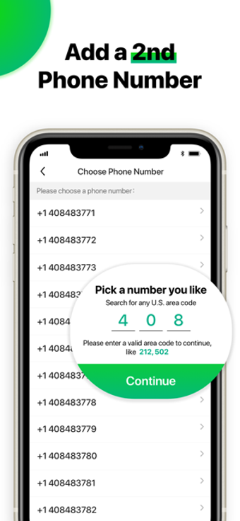 Image 1 for 2nd Line - Texting Number…