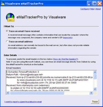 Image 0 for eMailTrackerPro