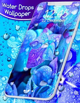 Imagen 4 para Water Drops Live Wallpape…