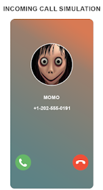 Imagen 2 para momo fake video call