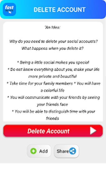 Image 2 for Fast Delete - Delete soci…