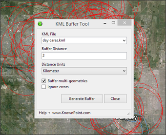 Image 0 for KML Buffer Tool