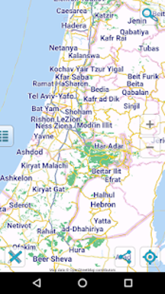 Image 1 for Map of Israel and Palesti…
