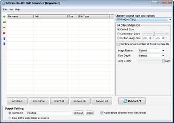 Image 0 for Ailt Excel to JPG BMP Con…