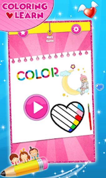 Image 0 for Glitter Hearts coloring a…