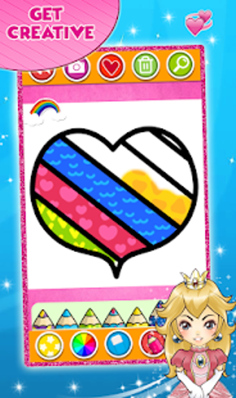 Image 2 for Glitter Hearts coloring a…