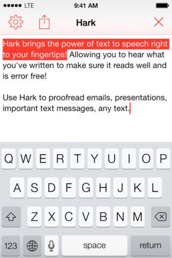 Imagen 0 para Hark - Quick Text to Spee…