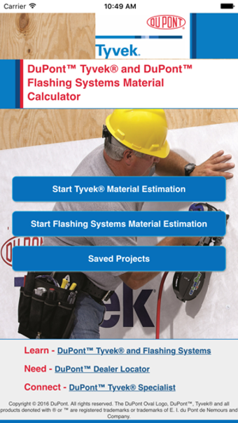 Image 1 for DuPont Tyvek Calculator