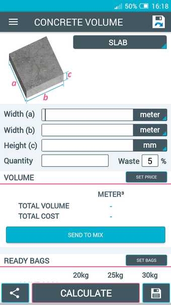 Image 1 for Concrete Calculator