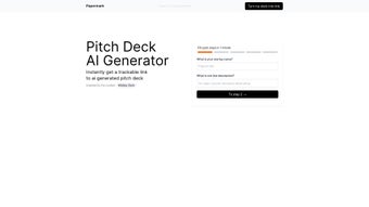 Imagen 0 para AI Pitch Deck Generator