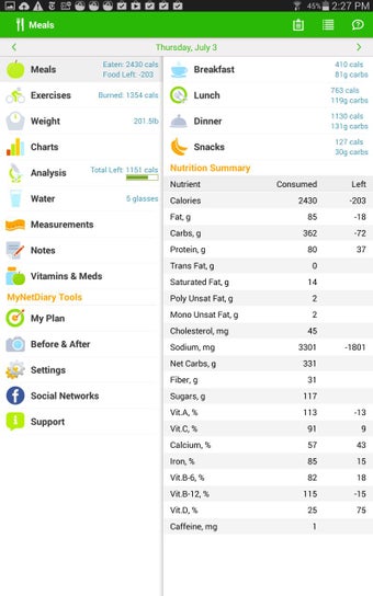 Imagen 0 para MyNetDiary Calorie Counte…