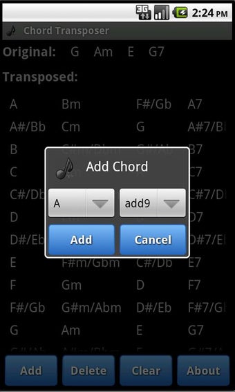 Image 0 for Chord Transposer