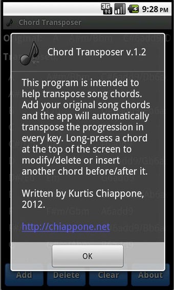 Image 2 for Chord Transposer