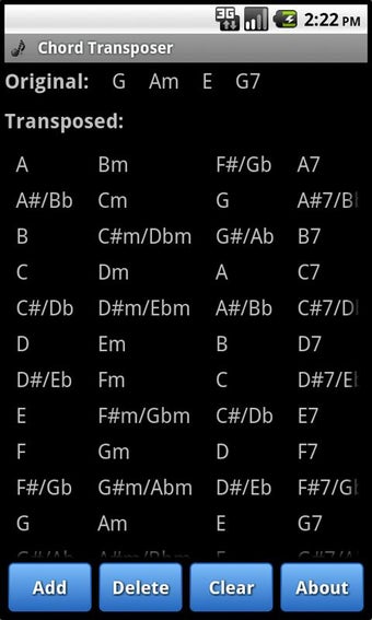Image 3 for Chord Transposer