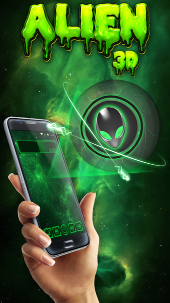 Imagen 1 para Alien 3D Theme Green