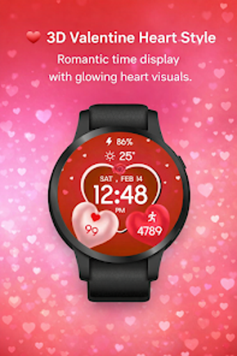 Image 0 for 3D Valentine Hearts Watch…