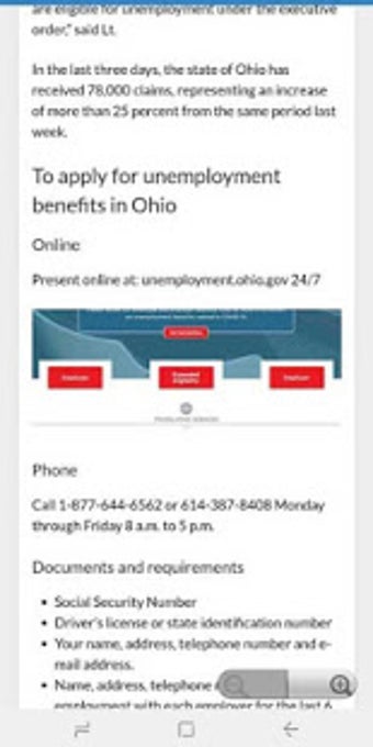 Image 0 for Ohio Unemployment APP