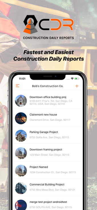 Image 0 for CDR Construction Daily Re…