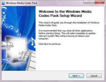 Image 0 for Windows Media Codec Pack