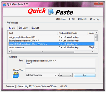 Image 0 for QuickTextPaste