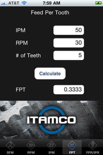 Imagen 3 para Feed Rate Calculator Lite