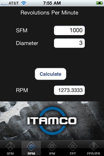 Imagen 1 para Feed Rate Calculator Lite