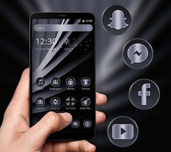 Imagen 2 para Dark Black Wall Theme