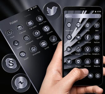 Imagen 3 para Dark Black Wall Theme