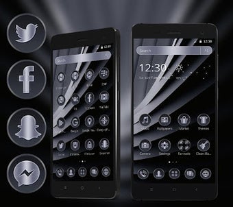 Imagen 0 para Dark Black Wall Theme