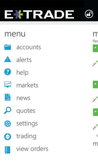 Image 2 for E*TRADE Mobile for Window…