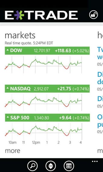 Imagen 1 para E*TRADE Mobile for Window…