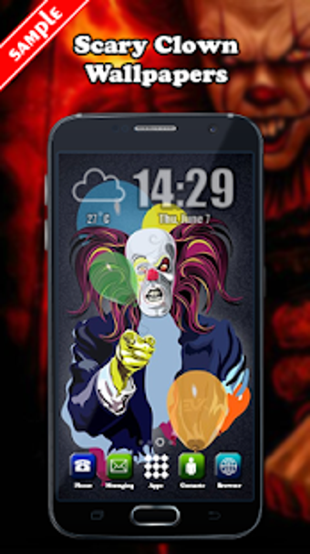 Image 1 for Scary Clown Wallpaper