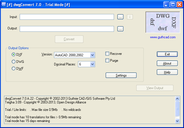 Imagen 0 para Guthrie dwgConvert