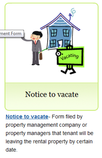 Image 1 for Notice to Vacate Form