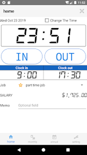 Image 0 for Time card