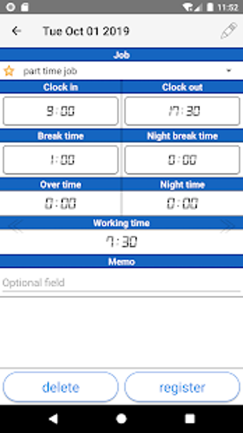 Image 3 for Time card