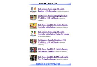Image 0 for Cricket Updates