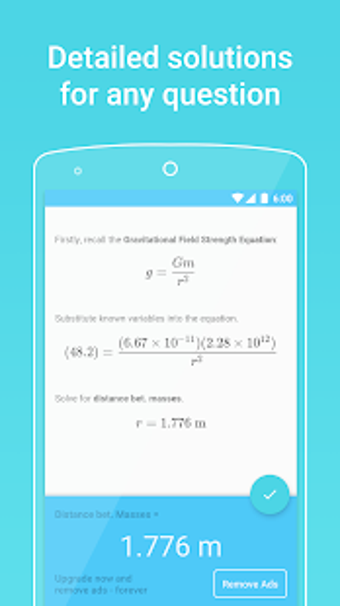 Image 3 for PhyWiz - Physics Solver