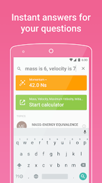 Image 1 for PhyWiz - Physics Solver