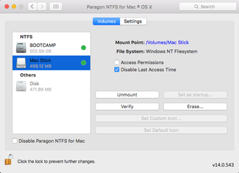 Imagen 2 para Paragon NTFS for Mac