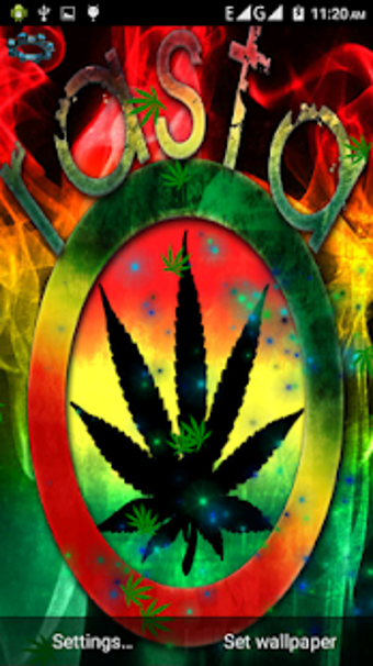 Imagen 1 para Weed Rasta Smoke Wallpape…