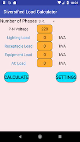 Imagen 1 para Electrical Load Calculato…