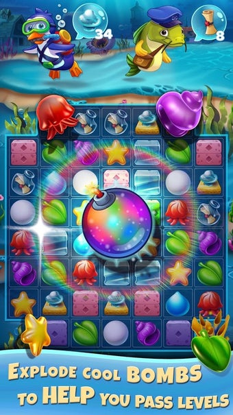 Imagen 3 para Reef Rescue: Match 3 Adve…