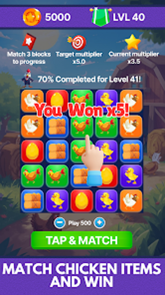 Image 0 for Chicken Match - Match 3 G…