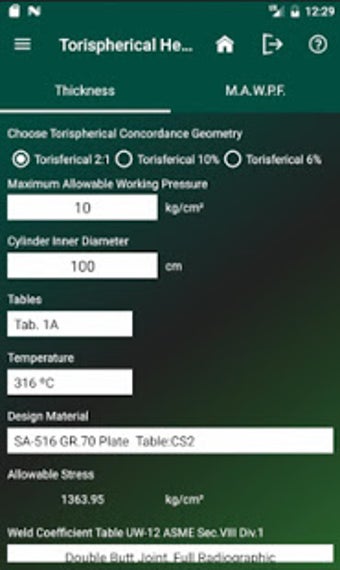 Image 1 for Pressure Vessel Calculati…