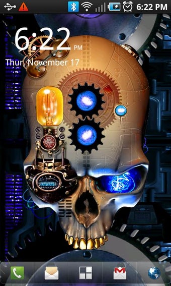 Imagen 0 para Steampunk Skull Live Wall…
