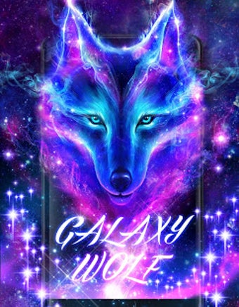 Imagen 2 para Night Sky Wolf Live Wallp…