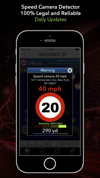 Imagen 1 para Radarbot: Speed Camera De…